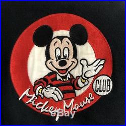 Vintage Mickey Mouse Club Varsity Jacket Walt Disney World MENS Size Medium