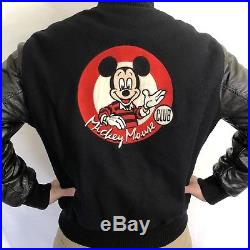 Vintage Mickey Mouse Club Varsity Jacket Walt Disney World MENS Size Medium