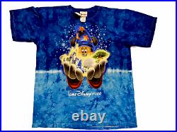 Vintage Tie Dye Walt Disney World NWT Shirt All Over Print Disneyland Fantasia