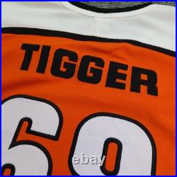 Vintage Tiggers Titans Hockey Jersey 2XL Walt Disney World Orange Hockey 68 90s