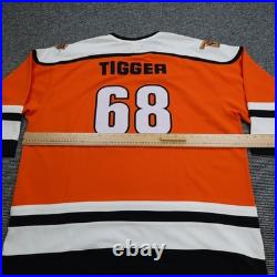 Vintage Tiggers Titans Hockey Jersey 2XL Walt Disney World Orange Hockey 68 90s