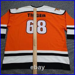 Vintage Tiggers Titans Hockey Jersey 2XL Walt Disney World Orange Hockey 68 90s