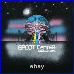 Vintage WALT DISNEY WORLD Epcot Center All-Over Print Single Stitch T-Shirt XL
