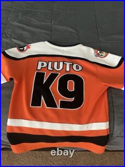 Vintage Walt DISNEY World Youth Hockey Jersey Lot PLUTO + DONALD Perfect Gift