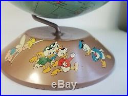 Vintage Walt Disney Rand McNally World Globe 1950's