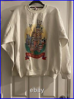 Vintage Walt Disney World 25th Anniversary Cake Castle Sweatshirt