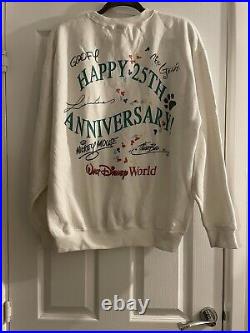 Vintage Walt Disney World 25th Anniversary Cake Castle Sweatshirt