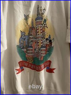 Vintage Walt Disney World 25th Anniversary Cake Castle Sweatshirt