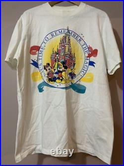 Vintage Walt Disney World 25th Anniversary T-Shirt Time To Remember Mickey Sz L Vintage Walt Disney World 25th Anniversary T-Shirt Time To Remember Mickey Sz L