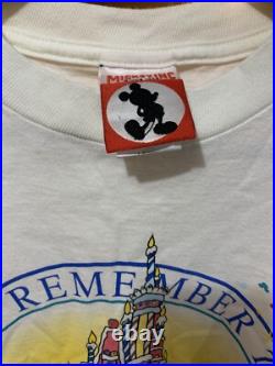 Vintage Walt Disney World 25th Anniversary T-Shirt Time To Remember Mickey Sz L Vintage Walt Disney World 25th Anniversary T-Shirt Time To Remember Mickey Sz L
