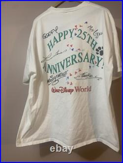 Vintage Walt Disney World 25th Anniversary T-Shirt Time To Remember Sz 2XL XXL Vintage Walt Disney World 25th Anniversary T-Shirt Time To Remember Sz 2XL XXL