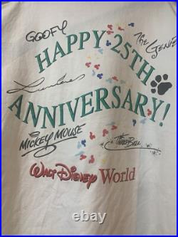 Vintage Walt Disney World 25th Anniversary T-Shirt Time To Remember Sz 2XL XXL Vintage Walt Disney World 25th Anniversary T-Shirt Time To Remember Sz 2XL XXL