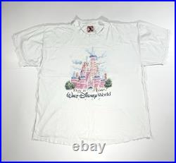 Vintage Walt Disney World 25th That Was Then This Is Now Castle 1997 T-Shirt XXL