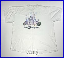 Vintage Walt Disney World 25th That Was Then This Is Now Castle 1997 T-Shirt XXL