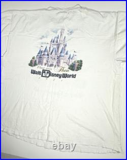 Vintage Walt Disney World 25th That Was Then This Is Now Castle 1997 T-Shirt XXL