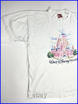 Vintage Walt Disney World 25th That Was Then This Is Now Castle 1997 T-Shirt XXL