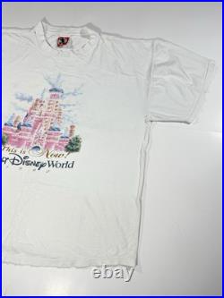 Vintage Walt Disney World 25th That Was Then This Is Now Castle 1997 T-Shirt XXL