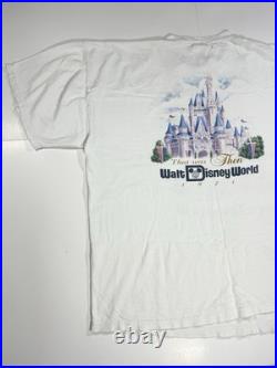 Vintage Walt Disney World 25th That Was Then This Is Now Castle 1997 T-Shirt XXL