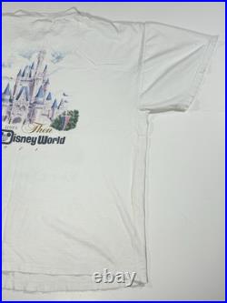 Vintage Walt Disney World 25th That Was Then This Is Now Castle 1997 T-Shirt XXL