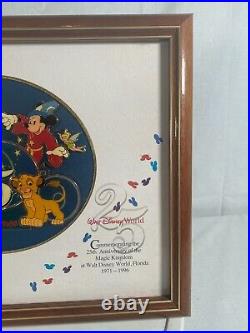Vintage Walt Disney World 25th anniversary of Majic Kingdom Pin Set 1971-1996