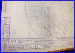 Vintage Walt Disney World Adventureland Street Landscape & Trees Blueprints