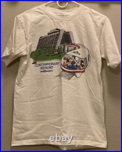 Vintage Walt Disney World Contemporary Resort Single Stitch T-Shirt Monorail