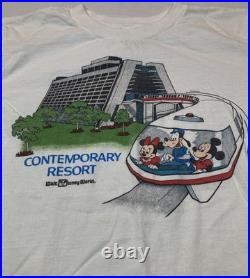Vintage Walt Disney World Contemporary Resort Single Stitch T-Shirt Monorail