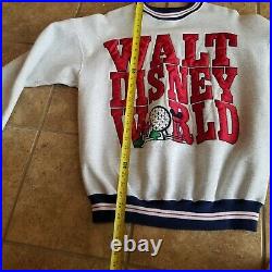 Vintage Walt Disney World Embroidered Four Parks Sweatshirt Sz XL VERY RARE
