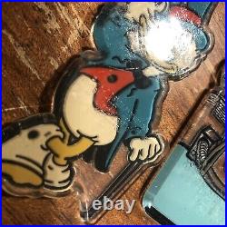 Vintage Walt Disney World Epcot Center & Donald Duck Acrylic Keychain Monogram