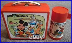 Vintage'Walt Disney World' Lunchbox & Vacuum Flask Aladdin Industries
