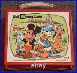 Vintage'Walt Disney World' Lunchbox & Vacuum Flask Aladdin Industries