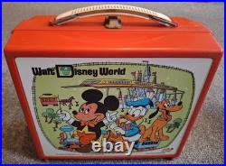 Vintage'Walt Disney World' Lunchbox & Vacuum Flask Aladdin Industries