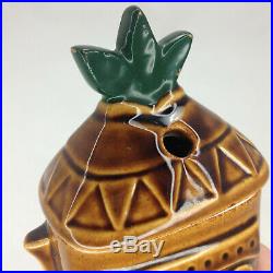 Vintage Walt Disney World Polynesian Resort Tiki Hawaiian Ceramic Mug Cup with Lid