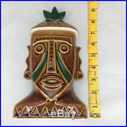 Vintage Walt Disney World Polynesian Resort Tiki Hawaiian Ceramic Mug Cup with Lid