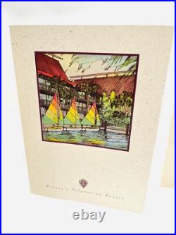 Vintage Walt Disney World Polynesian Resort With Cards & Collectors Tin 1980's Vintage Walt Disney World Polynesian Resort With Cards & Collectors Tin 1980's