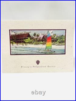 Vintage Walt Disney World Polynesian Resort With Cards & Collectors Tin 1980's Vintage Walt Disney World Polynesian Resort With Cards & Collectors Tin 1980's