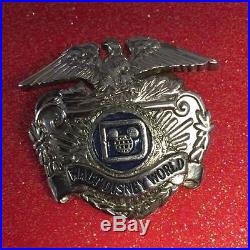Vintage Walt Disney World Security Officer Hat Badge