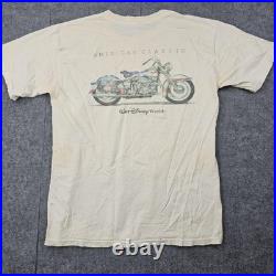 Vintage Walt Disney World Shirt Mens Large 90s American Classic Motorcycle Shirt