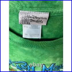 Vintage Walt Disney World Splash Mountain Tie Dye Shirt Magic kingdom Size xxl