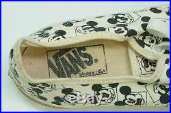 Vintage Walt Disney World Vans Mickey Mouse Made In USA Sneakers Shoes Womens 5