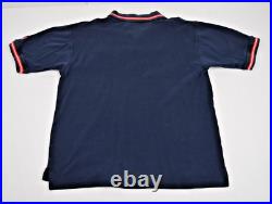 Vintage polo Shirt Walt Disney World Size L 2001 Navy Blue Red 100 Years Magic
