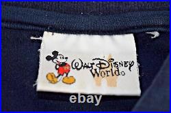 Vintage polo Shirt Walt Disney World Size L 2001 Navy Blue Red 100 Years Magic