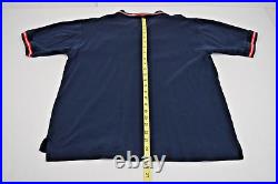 Vintage polo Shirt Walt Disney World Size L 2001 Navy Blue Red 100 Years Magic