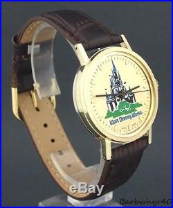 Vintage wind-up Walt Disney World Golden Cinderella Castle Bradley Watch