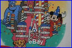 Vtg'90 Walt Disney World 25th Mickey Mouse Genie Tinkerbell Goofy t shirt Simba