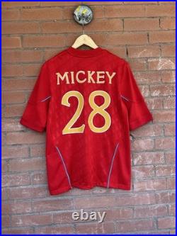 Vtg Disney Parks Walt Disney World Sorcerers Soccer Jersey Mickey #28 Mens M