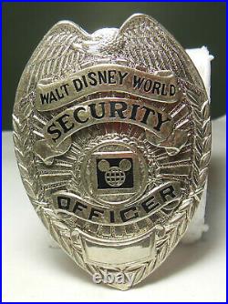 Vtg. OBSOLETE Replica Walt Disney World Police Officer Cast Uniform Badge