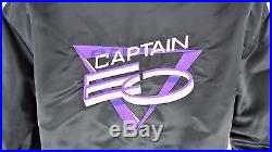 Vtg Rare! 1986 Walt Disney World Captain Eo Michael Jackson Satin Jacket L Euc