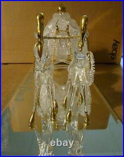 WALT DISNEY WORLD Arribas Brothers Cinderella's Carriage Glass Crystal Figure
