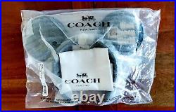 WALT DISNEY WORLD COACH 50th MICKEY EARS BLACK LEATHER NEW IN PACKAGE